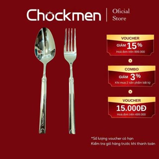 Set 6 Thìa Dĩa CHOCKMEN Inox Cao Cấp Thìa Cơm Dĩa Inox Set Đồ Tây Bộ Đồ Bàn Ăn Đồ Bếp Dày Dặn Sáng Bóng Bộ Đồ Bàn Ăn