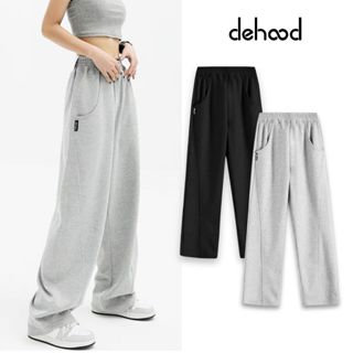 Quần dài ống rộng Dehood Track Pants line dập nổi form rộng chất nỉ mềm mịn không nhăn cạp chun