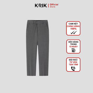 Quần Âu Nam KRIK Form Carrot Chất Liệu Polyester Mềm Mại Thiết Kế  Sang Trọng Lịch Lãm QA7151