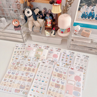 Set stickers nhân vật hoạt hình Daiso Hàn | Tiny Strawee