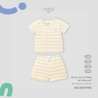 Bộ Quần Áo Cộc Nous Chất Liệu Nu Petit Mềm Mại Cho Bé Trai Bé Gái Phối Nhiều Màu Sắc Nous Bình Dương - SPE01203