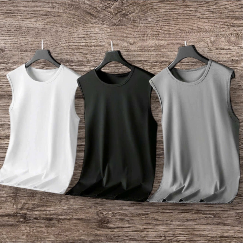 Áo Ba Lỗ Thể Thao Nam, Áo Sát Nách Tanktop Nam Chất Thun Lạnh Co Giãn Mềm Mịn Có Nhiều Màu Cao Cấp
