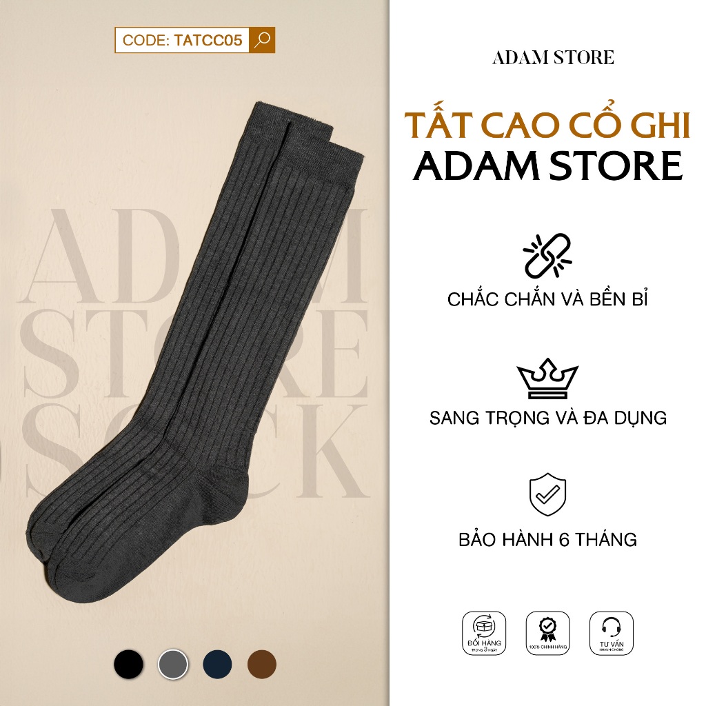 TẤT CAO CỔ ADAM STORE GHI TATCC05