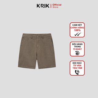 Quần Short Nam KRIK Kaki From Regular Thiết Kế Túi Bổ Bản To Cá Tính Đa Màu QS8118