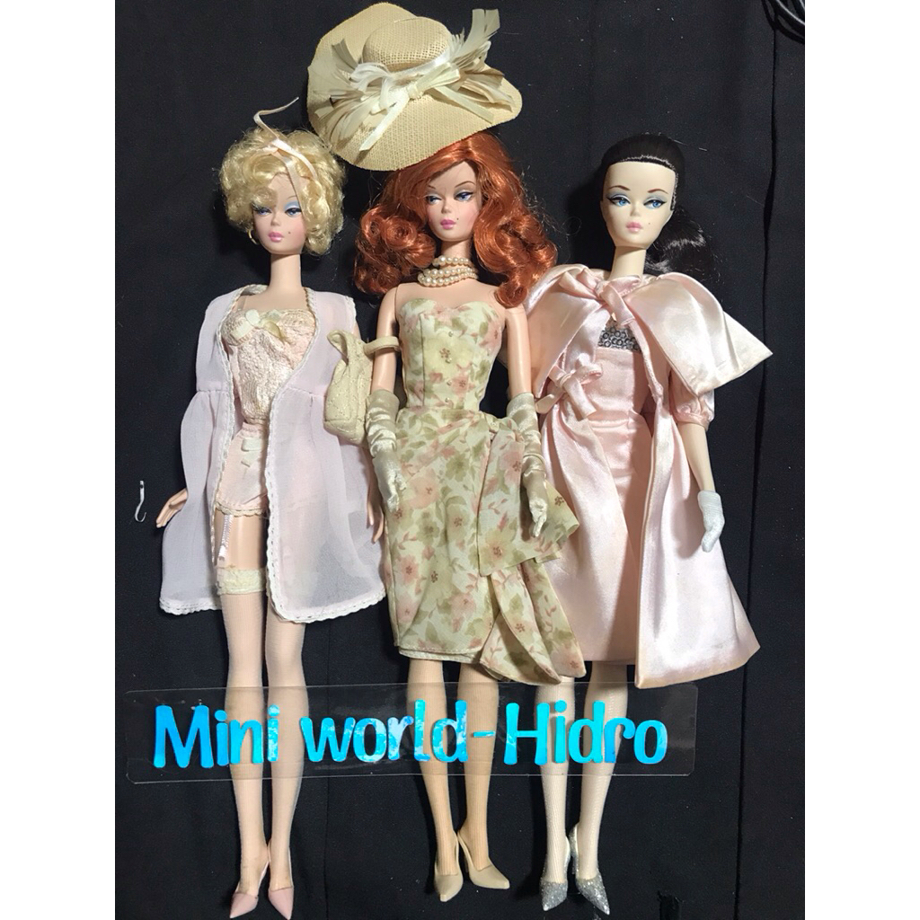 Búp bê Barbie thời trang silkstone chính hãng Mattel Blush Beauty, Lingerie blonde model, Barbie a d