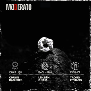  Khuyên tai nụ bạc Moderato Spiral nam nữ 6 mm - 10012 