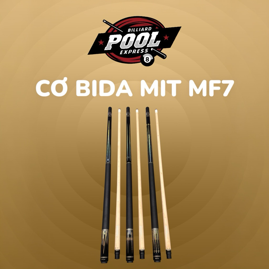 Gậy bi-a, Cơ bida lỗ MIT MF7 G11-12-13 (Chính hãng)