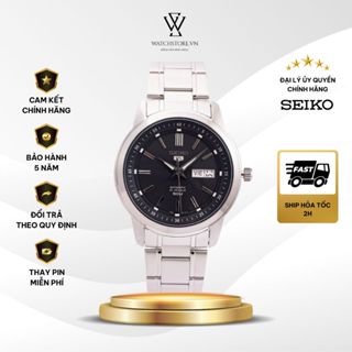 Đồng Hồ Seiko 5 Nam SNKM87K1 Máy Cơ  Automatic Kính Hardlex Crystal  size mặt 42mm Dây Kim Loại Chính Hãng- Watchstore 