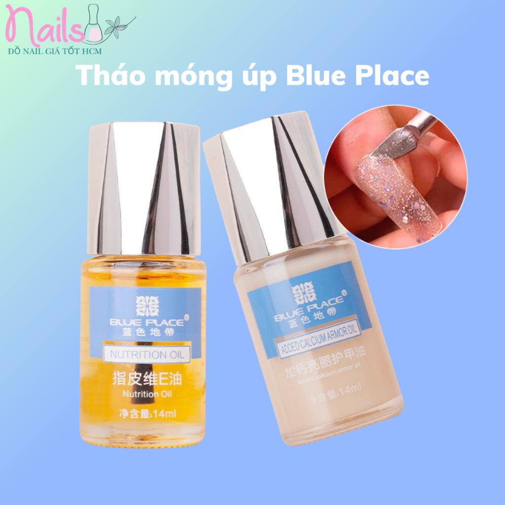Dầu tháo móng úp, nước tháo móng bột Blue Place - Dầu dưỡng viền móng nhiều dưỡng chất