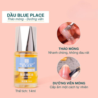 Dầu tháo móng úp, nước tháo móng bột Blue Place - Dầu dưỡng viền móng nhiều dưỡng chất