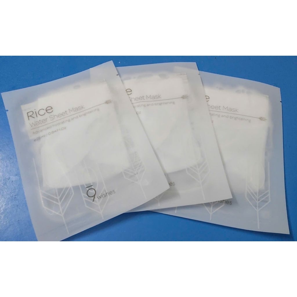 Combo 3 Mặt Nạ 9Wishes Chiết Xuất Gạo Cấp Ẩm & Làm Sáng Da 25ml