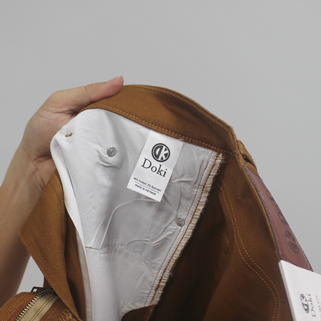 Quần Kaki Jean Màu DKA Nâu bò đẹp lạ, Quần Kaki nam dáng đứng, Chất vải co giãn nhẹ thoáng mát mềm mịn - Doki | BigBuy360 - bigbuy360.vn