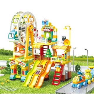 Xếp Hình Đu Quay 235 Chi Tiết, Nhựa ABS Cao Cấp, Đồ Chơi Lắp Ráp Thông Minh Cho Bé Từ 3 Tuổi
