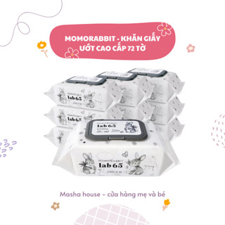 Giấy ướt Momo Rabbit loại 72 tờ - An toàn cho da bé