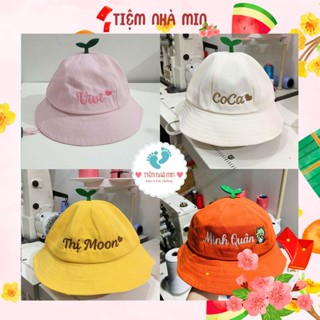 [Mũ Thêu Tên][Đủ Size] Mũ mầm thêu tên, mũ cho bé gái, bé trai, mũ thêu tên, nón thêu tên [MUX-06] - Tiệm Nhà Min