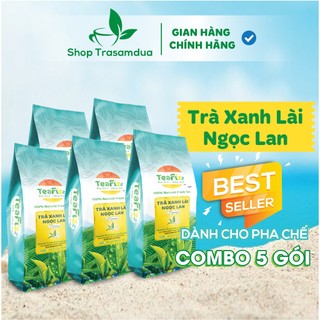  Combo 5 Gói Trà Xanh Lài Ngọc Lan TeaFizz – Dùng Pha Trà Chanh Trà Đào Cold Brew 