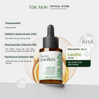 Serum hỗ trợ cải thiện sẹo rỗ , mụn, giảm thâm - Serum Ginseng New Skin 30ml - TDK SKIN Chăm Sóc Da Làm Đẹp Da