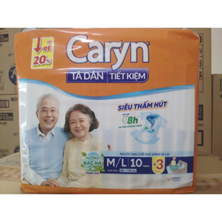 Tã Dán Người Lớn Caryn ML10 (cộng thêm 3 miếng) - Vòng Hông 65-110 cm