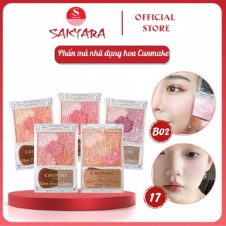  Phấn má hồng ánh nhũ Canmake Glow Fleur Cheeks Blend - Nội địa Nhật 