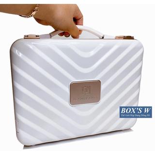 [Size 30cm] Cốp Mini Make Up Cá Nhân Có Gương Đèn LED Beauty Case