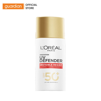 Kem Chống Nắng L'Oreal Mỏng Nhẹ Bảo Vệ UV Defender Invisible Resist Daily Sunscreen SPF50+ PA++++ 50ml