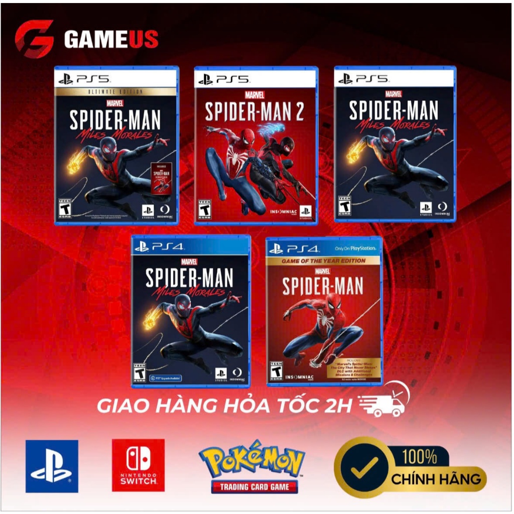 Đĩa Game Ps5 / PS4 : Marvel's Spider-Man Miles Morales Ultimate Hệ US
