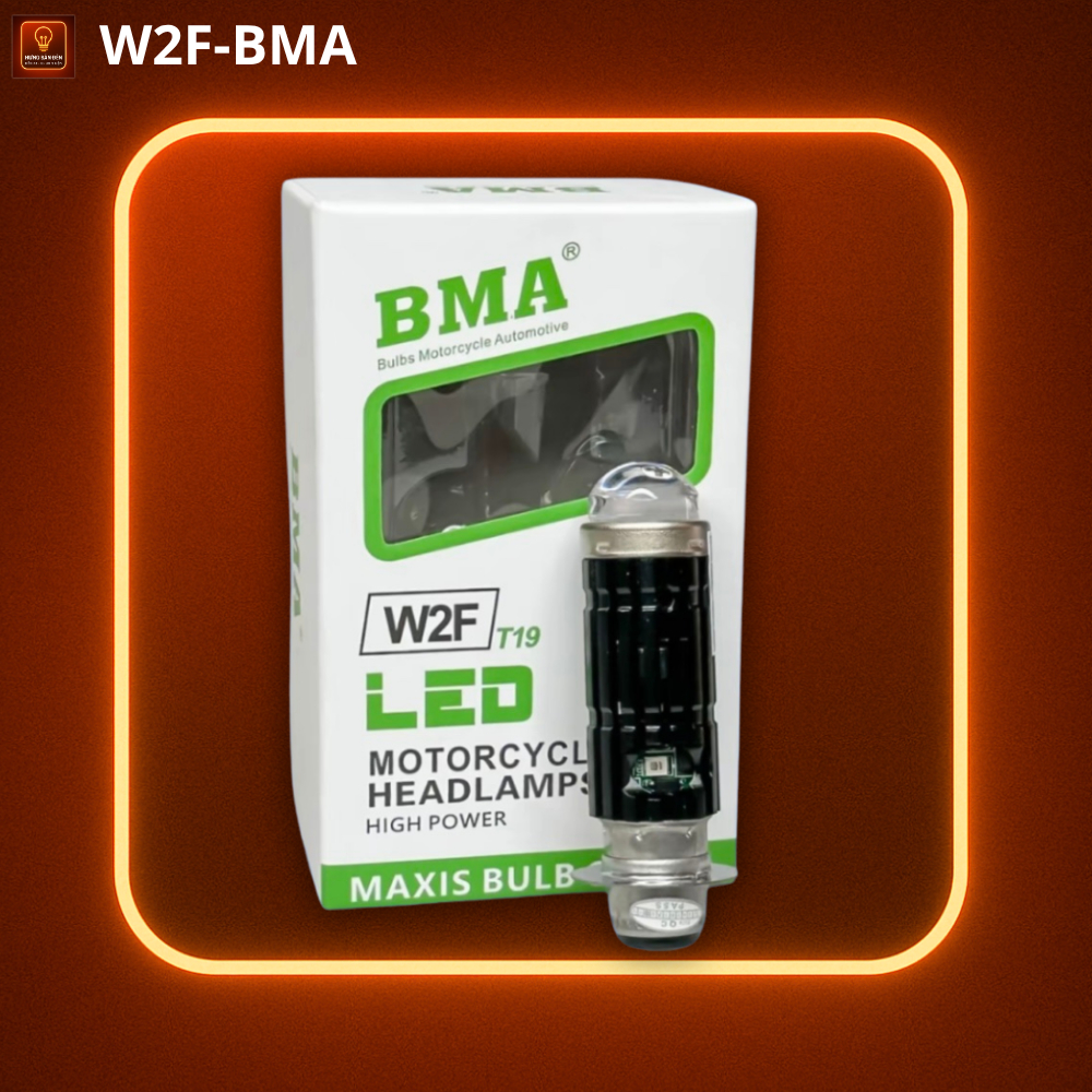 Chất Lượng BMA Đèn Pha Bi Cầu W2F 30W Chân Bóng M5 Cos Trắng Và Vàng Dùng Cho Dream, Wave Nhỏ, Fu1.