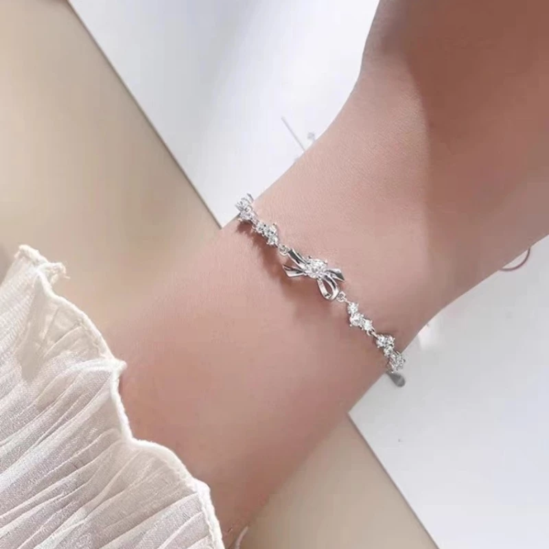Lắc tay bạc nữ nơ Charmélia Asimi Charmélia LT42 3