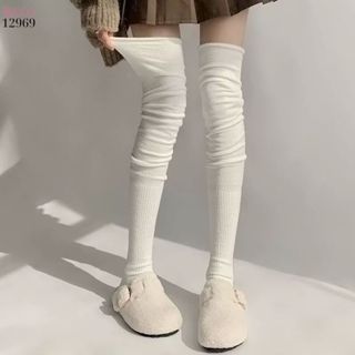  Tất bông đày thu đông,vớ đùi dài đi giày trượt tuyết,giày bốt 12969 