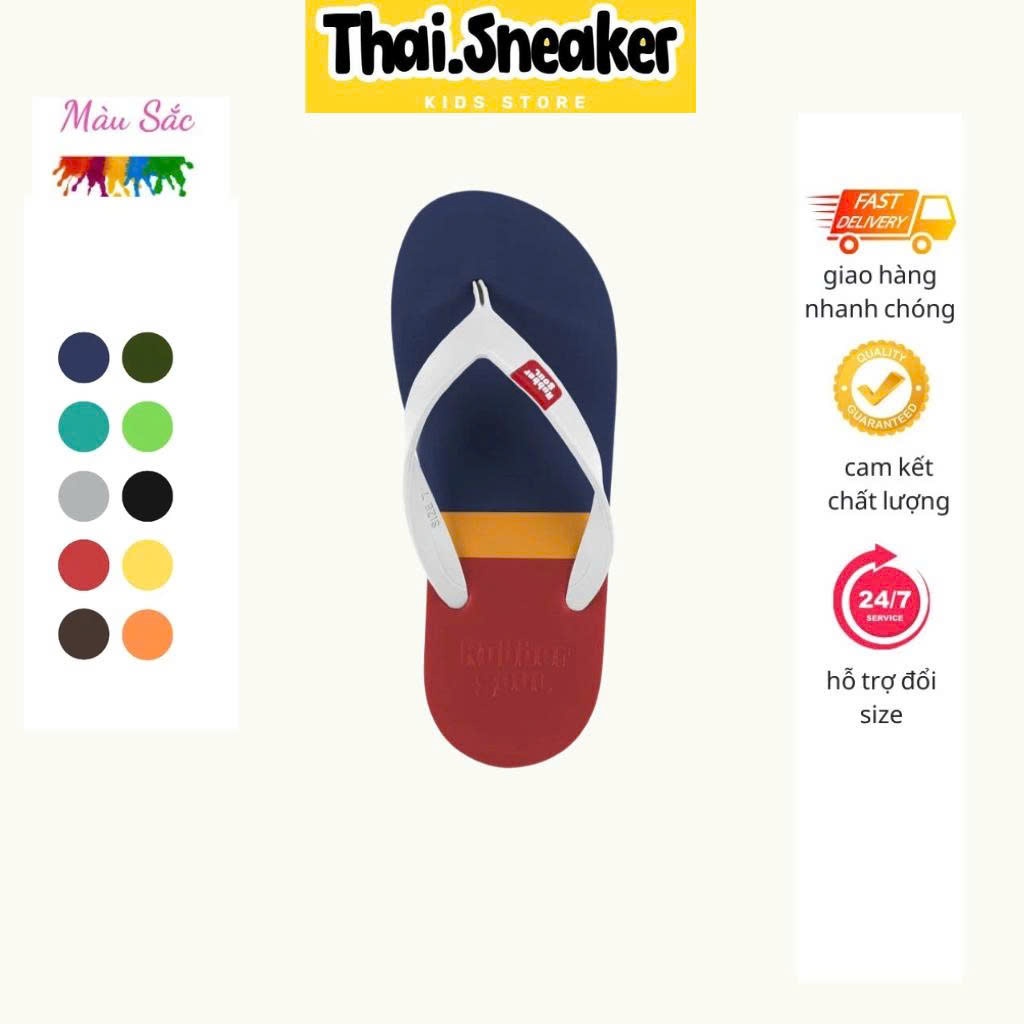 Dép Xỏ Ngón Nam Thái Lan Chính Hãng RUBBER SOUL nhẹ ,bền