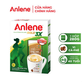 [Anlene Chính Hãng] Sữa Bột Anlene Cà Phê Hộp Giấy 280g DATE T2/2026