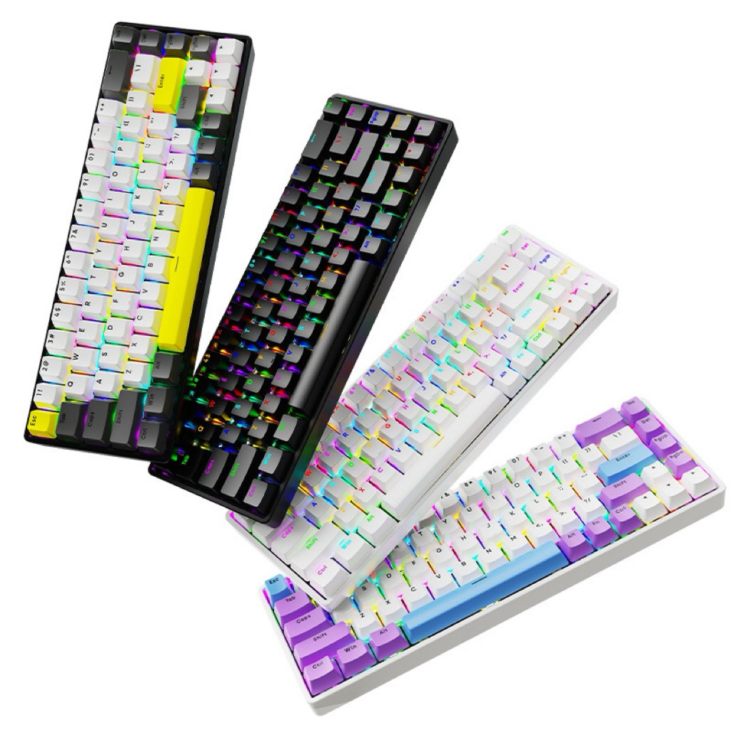 Bàn phím cơ không dây AK68 Pro | 3 mode | Led RGB | Plate kim loại | Stab được căn chỉnh sẵn | Hotswap thay nóng switch | BigBuy360 - bigbuy360.vn