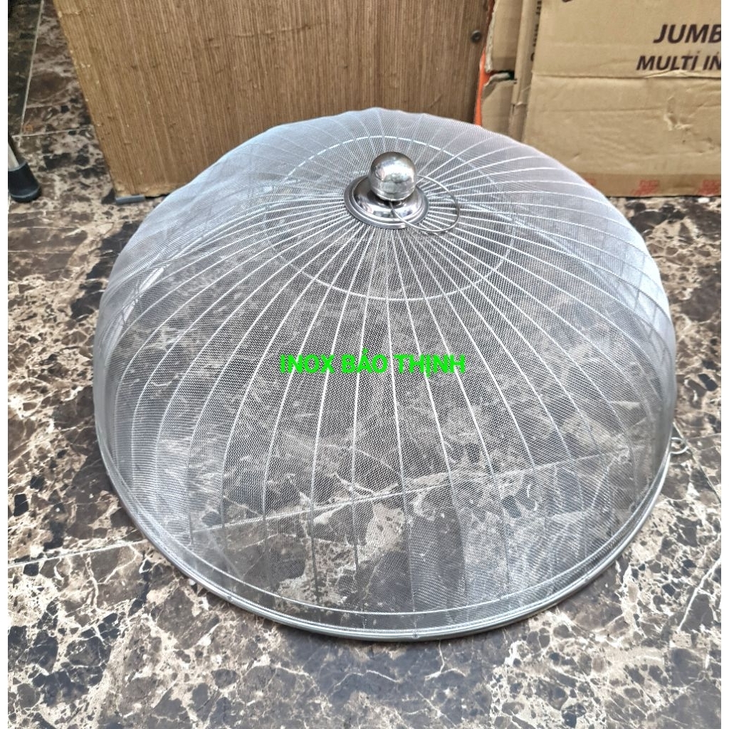 Lồng bàn inox có lưới size tu (50-60cm)