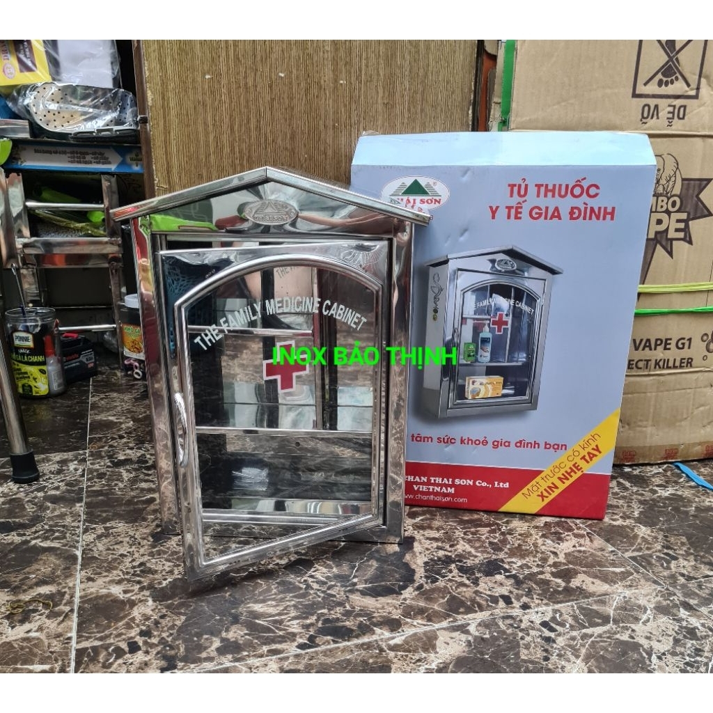 Tủ thuốc y tế inox 430, Sắt..