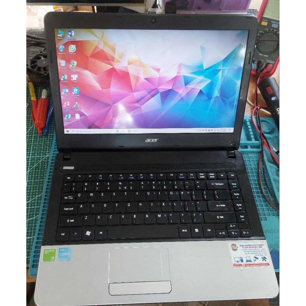 dã xác Laptop Acer E1 471 cũ 95% core i3 2120 Ram 8Gb . ssd128gb Vga rời 2Gb 14ich  bảo hành 3 tháng