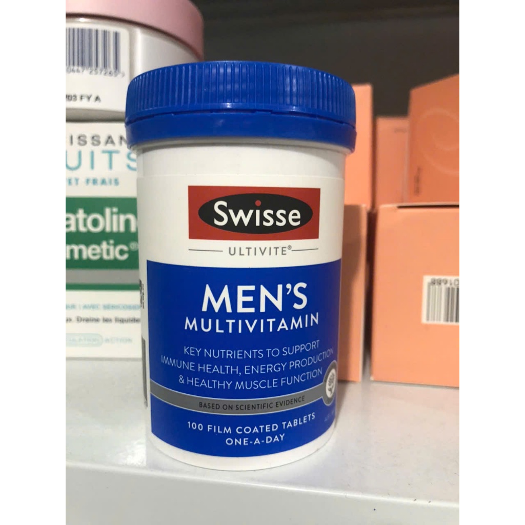 Swisse Men’s Ultivite Multivitamin Vitamin tổng hợp nam Úc (100v)