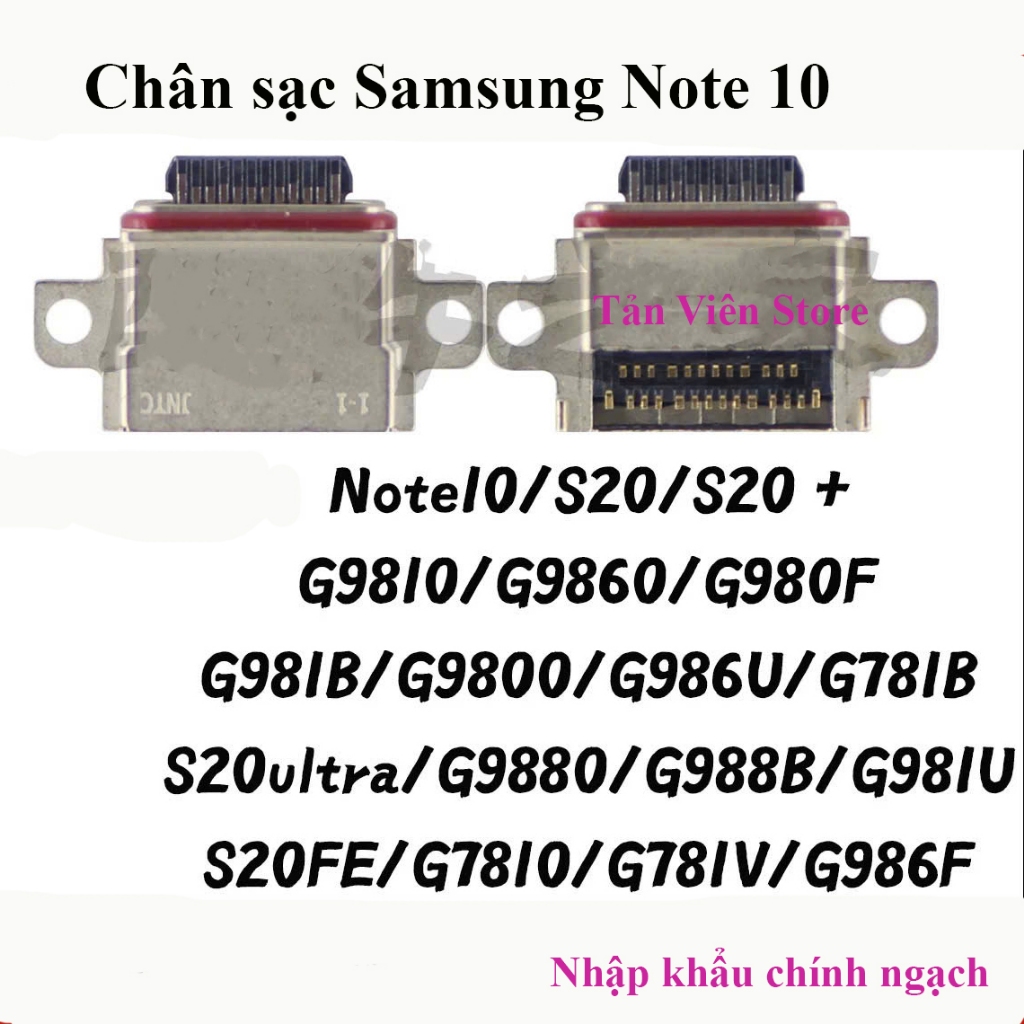 Set 5-10c Chân sạc Samsung Note 10 , Note 10 Plus zin