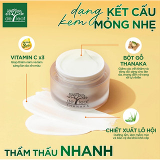Kem dưỡng trắng da Deleaf Thanaka hsd 2/2027