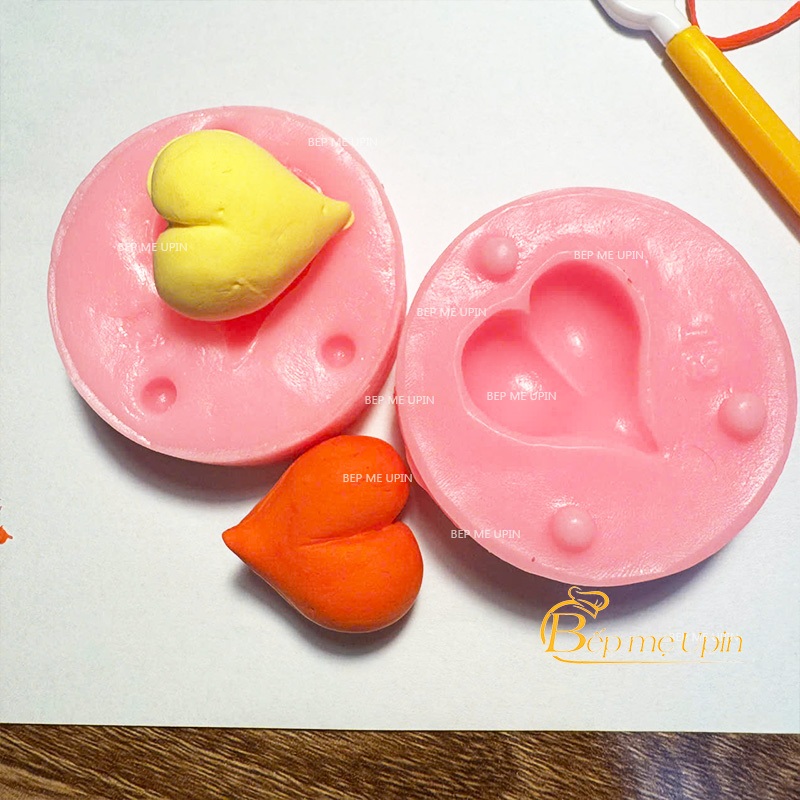 Khuôn silicon quả xoài quả đào quả cherry quả măng cụt khuôn trái cây Bếp mẹ Upin