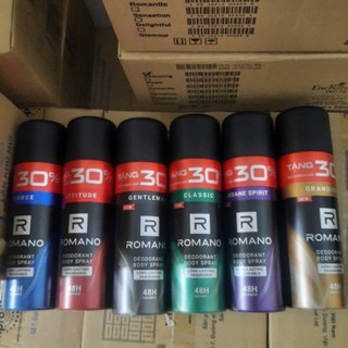 [Tặng 30%] Xịt Khử Mùi Toàn Thân Romano 195ml