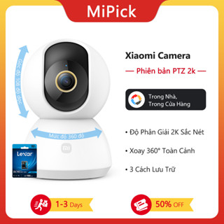  Xiaomi Camera Xoay 360° 2K Đầy Đủ Màu Sắc AI Giám Sát Nhà & Cửa Hàng 