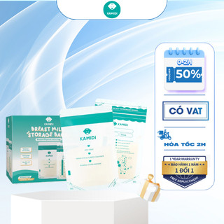  Túi Đựng Sữa Kamidi 50 Túi Hộp 200ml An Toàn Không Chất BPA Thiết Kế Vòi Rót Tiện Dụng 