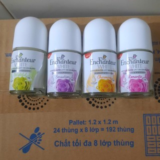  Lăn khử mùi Enchanteur TRẮNG DA 25ml   nước đục  