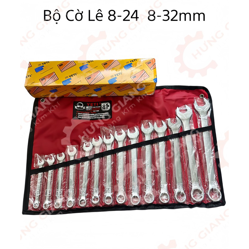 Bộ CỜ LÊ YETI 8-24mm 8-32mm CHÍNH HÃNG YETI USA