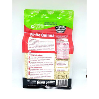 Hạt Diêm Mạch Trắng- White Quinoa Absolute Organic 1Kg.