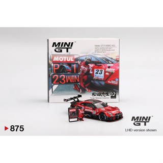 Nissan GT-R NISMO #23 "MOTUL AUTECH GT-R 2021" SUPER GT SERIES Suzuka winner W/ Matsuda Figure Tsugio Matsuda Collection