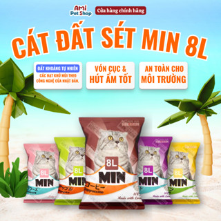 Cát Vệ Sinh MIN 8L - Cát cho Mèo siêu rẻ, Mùi thơm, Vón ổn