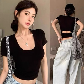 Áo Thun Trơn Cổ vuông Dễ Thương Form Ôm , Áo thun baby BASIC TRƠN ôm body AT62 ( có bigsize)