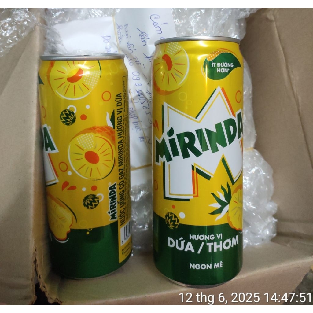 Nước ngọt Mirinda vị Thơm - 2 LON (Tlý)