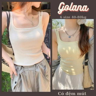 Áo 2 Dây  sợi Bún, Áo hai dây CÓ MÚT ĐỆM quai Nhỏ Ôm Body Dáng Croptop Quyến Rũ Bl33 (có bigsize)